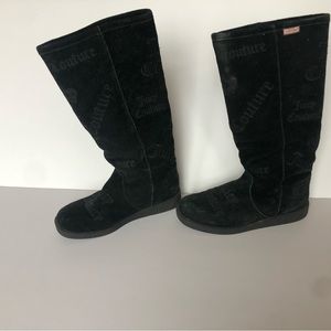 Women’s Juicy Couture black suede Sherpa boots. Great condition. Size 6.5